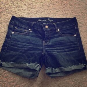 American Eagle stretch jean shorts